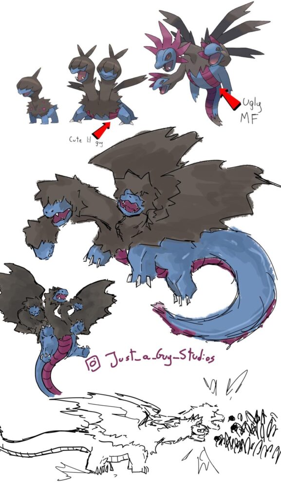 Here’s a little Hydreigon redesign