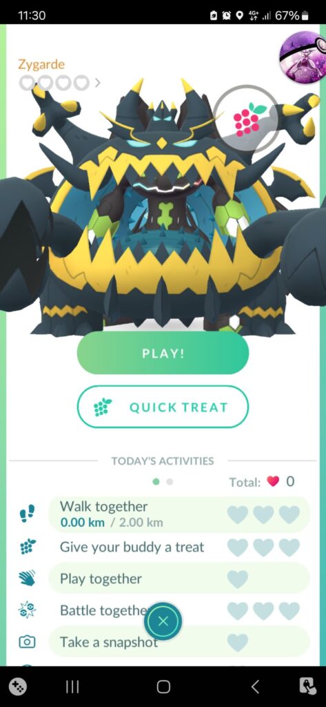 The new Zygarde 150% forme