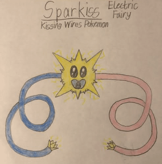 Here's my 8th Fakemon, Sparkiss!