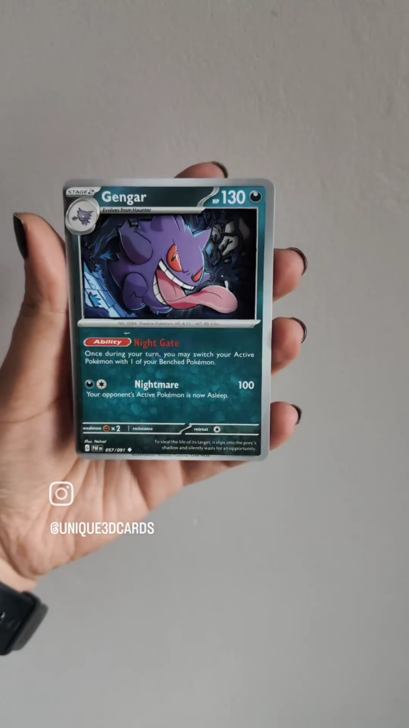 Gengar 3D card [OC]