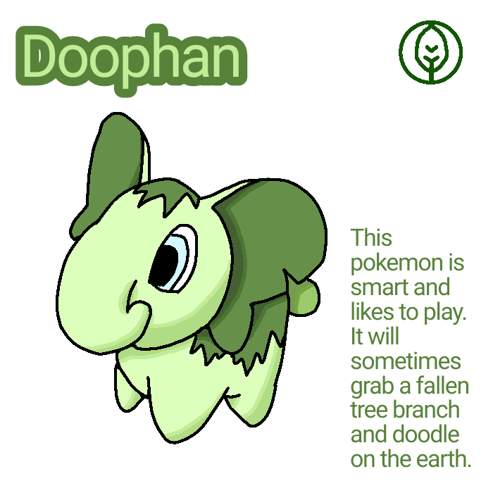 A fakemon a day keeps procrastination away 001: Doophan