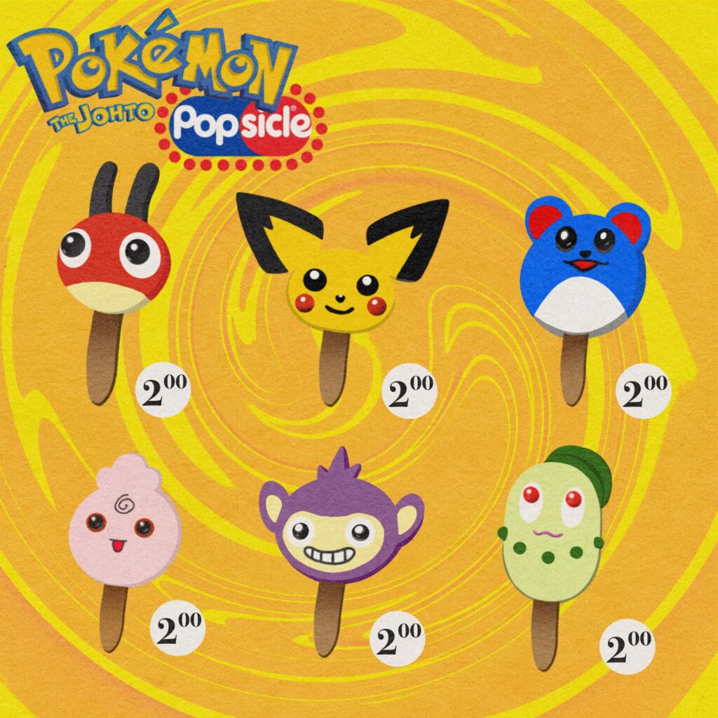 Pokémon Johto Popsicles [OC]