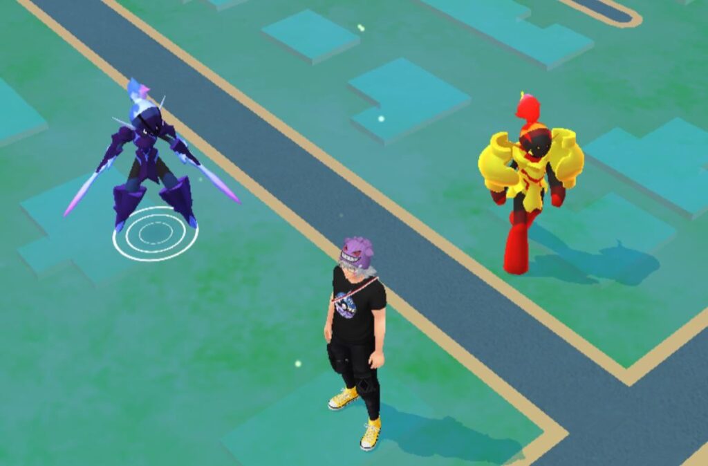 Had a zorua pop up just as I changed buddies to interesting effect.