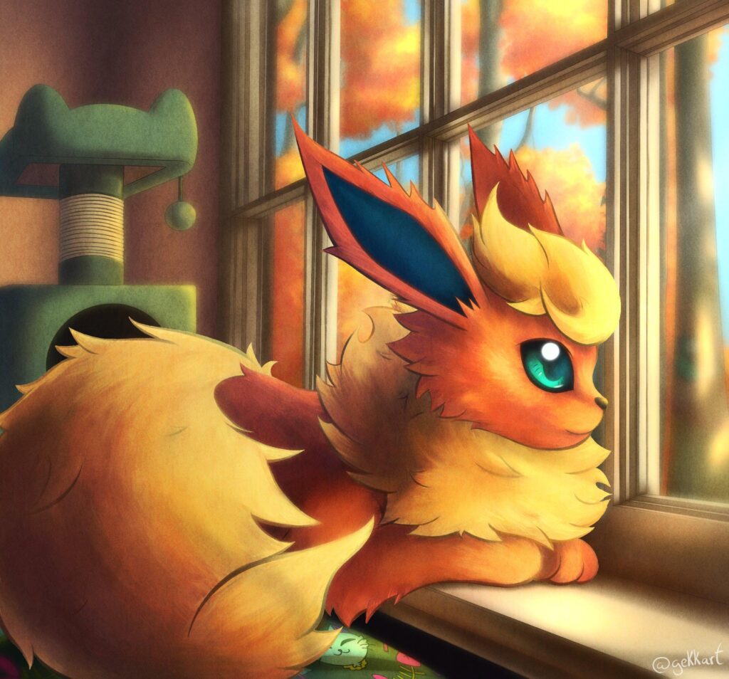 Cozy Flareon fanart