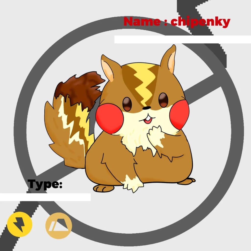 chipenky He is called a house builder who in the wild makes houses for Pokemon and makes Pokemon happy and makes girls more beautiful. He uses his tail to dig tunnels and they like to search for stones with which to charge their energy.