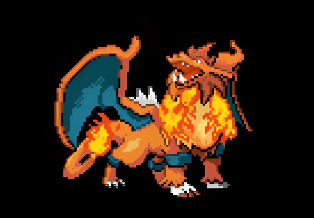 Fiery beasts fused together [OC]