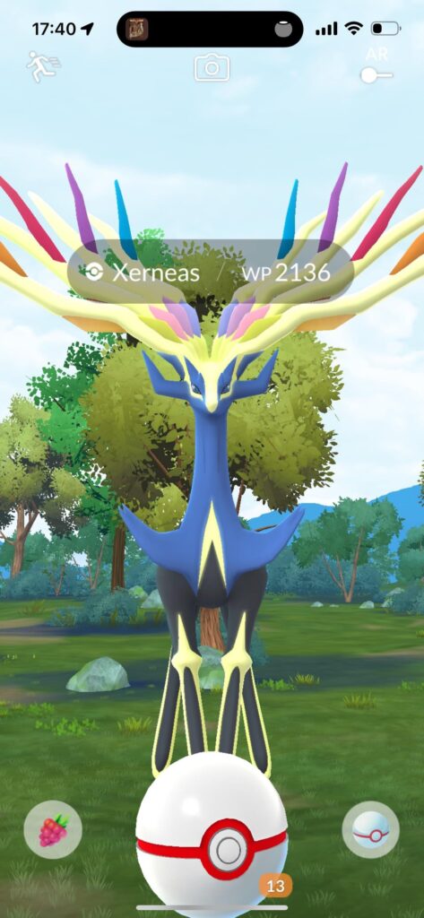 Guess I’m stupid, but why did my Xerneas change colors after getting caught??