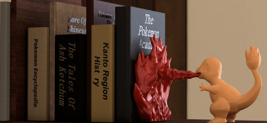 Charmander bookend