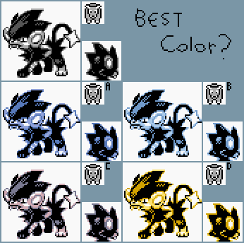 Luxray if it were a Gen 1 Pokemon (Sprite)