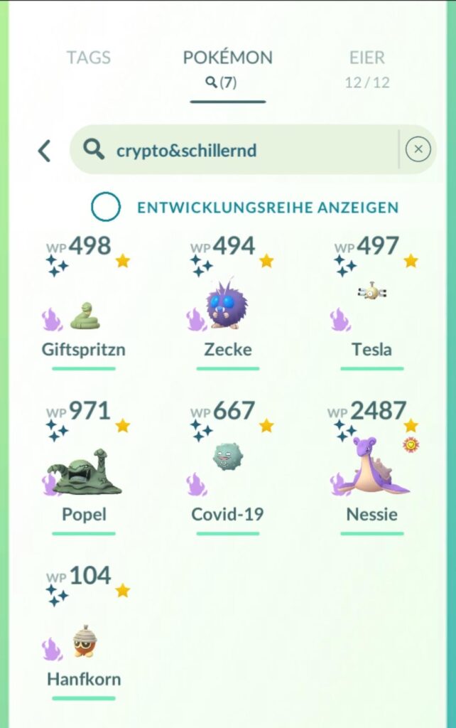 How many shiny crypto pokémon do you call your own?