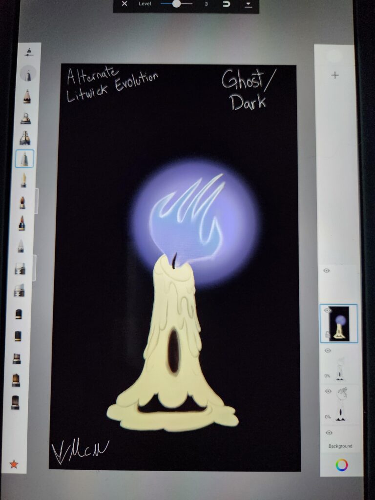 Not finished litwick alternate evo, need name ideas