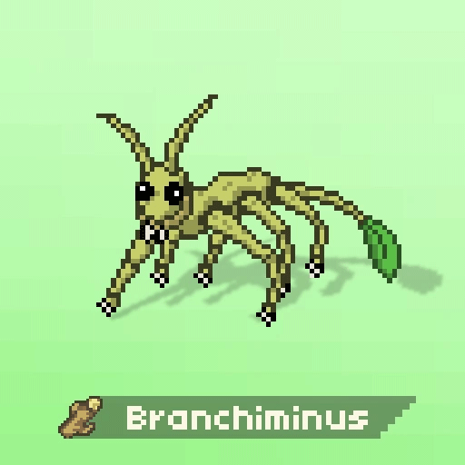 Branchiminus, a stick insect fakemon for my monster taming game concept