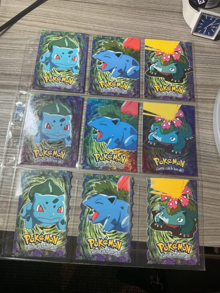 Pokemon - The first movie Topps evolution cards
