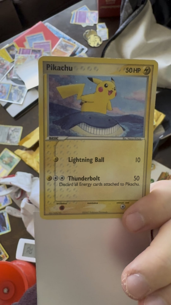 Misprint Pikachu holo from 2007