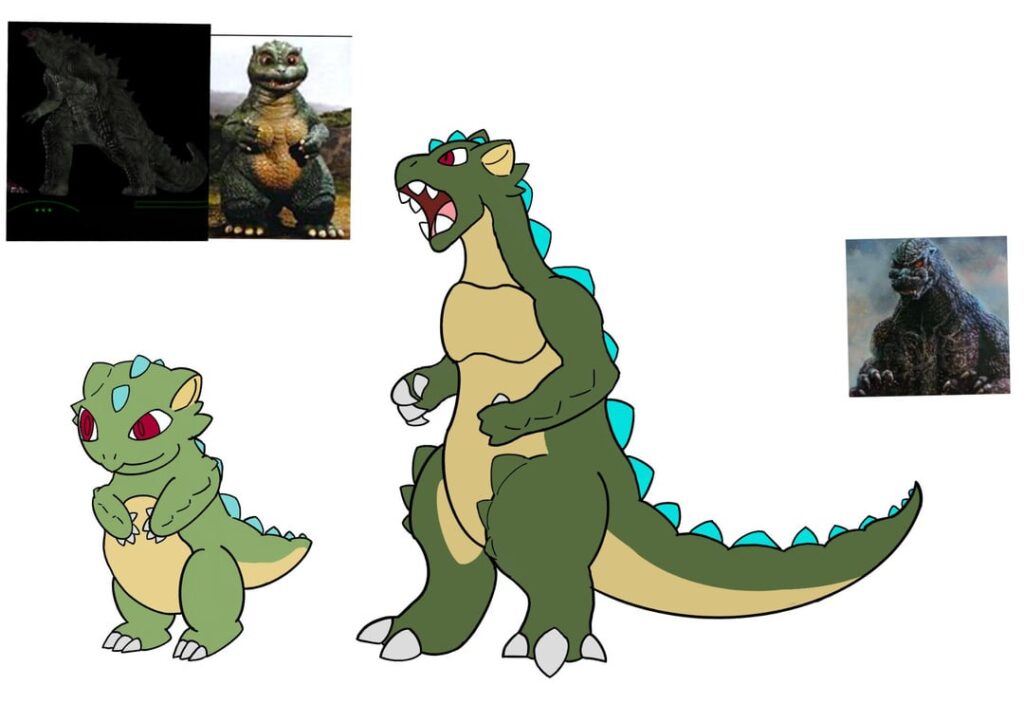 Radiju (radiation+kaiju *godzilla fakemon*)