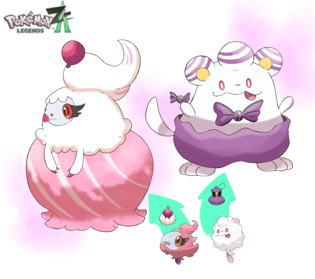 Spritzee and Swirlix switched their evolution items!