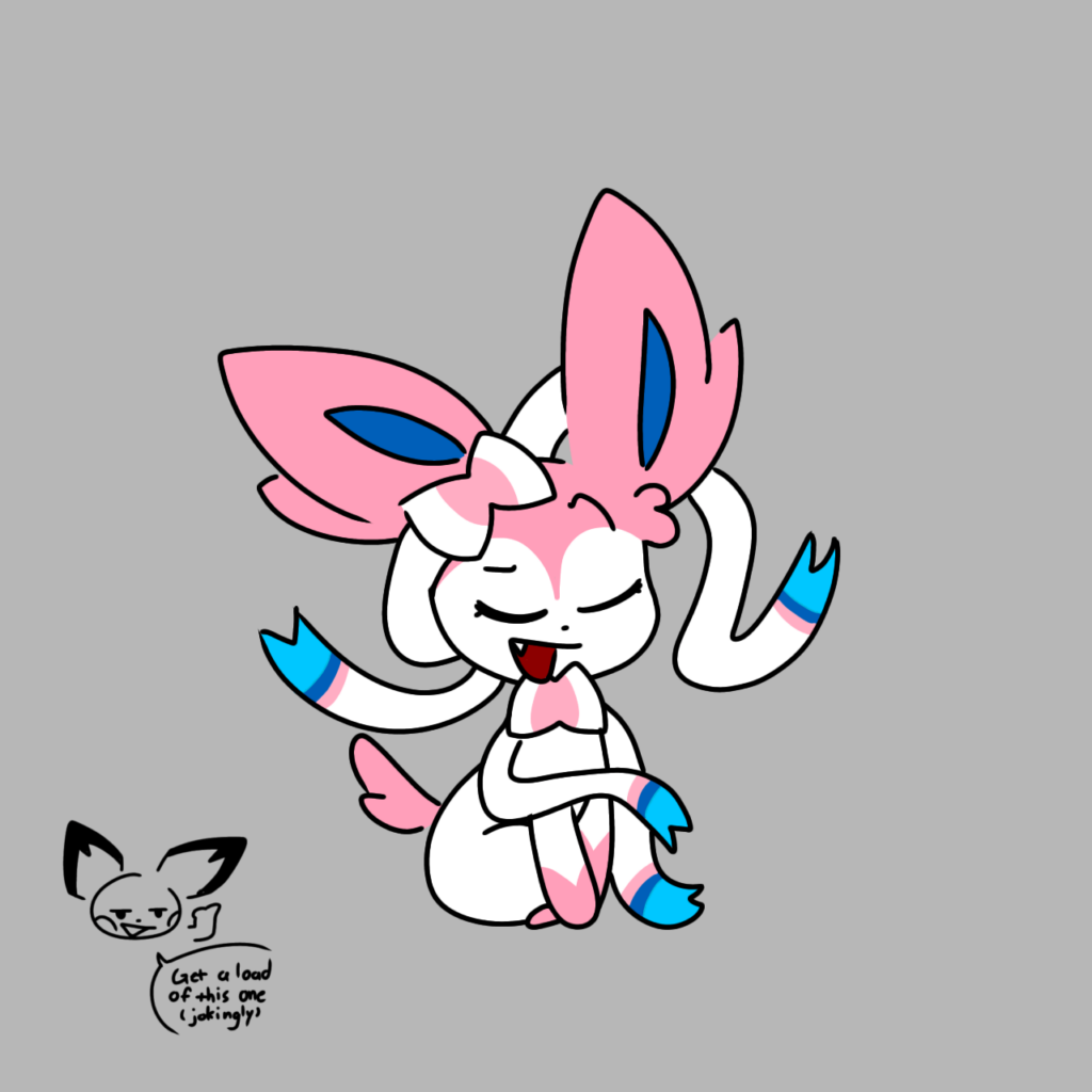 Sylveon drawing since I draw pokemon and stuff [OC]