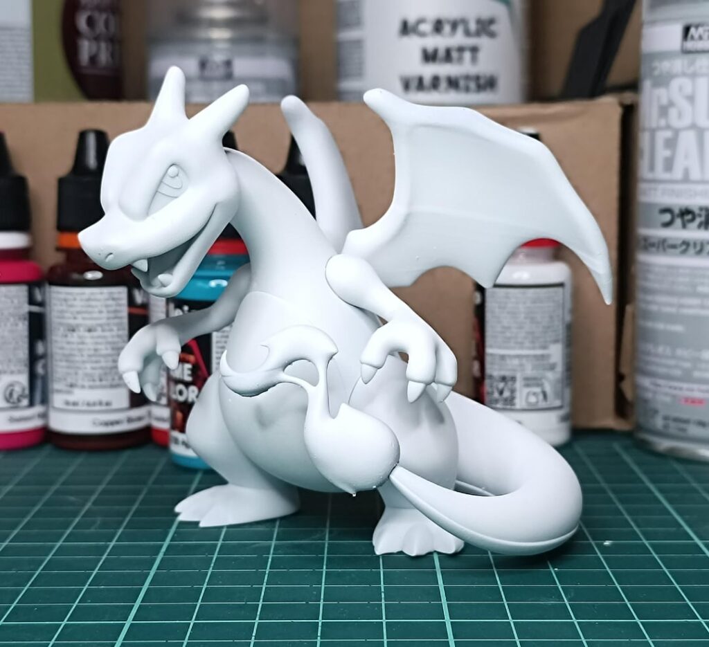 [OC] Chibi charmander evo line I modeled and 3D printed