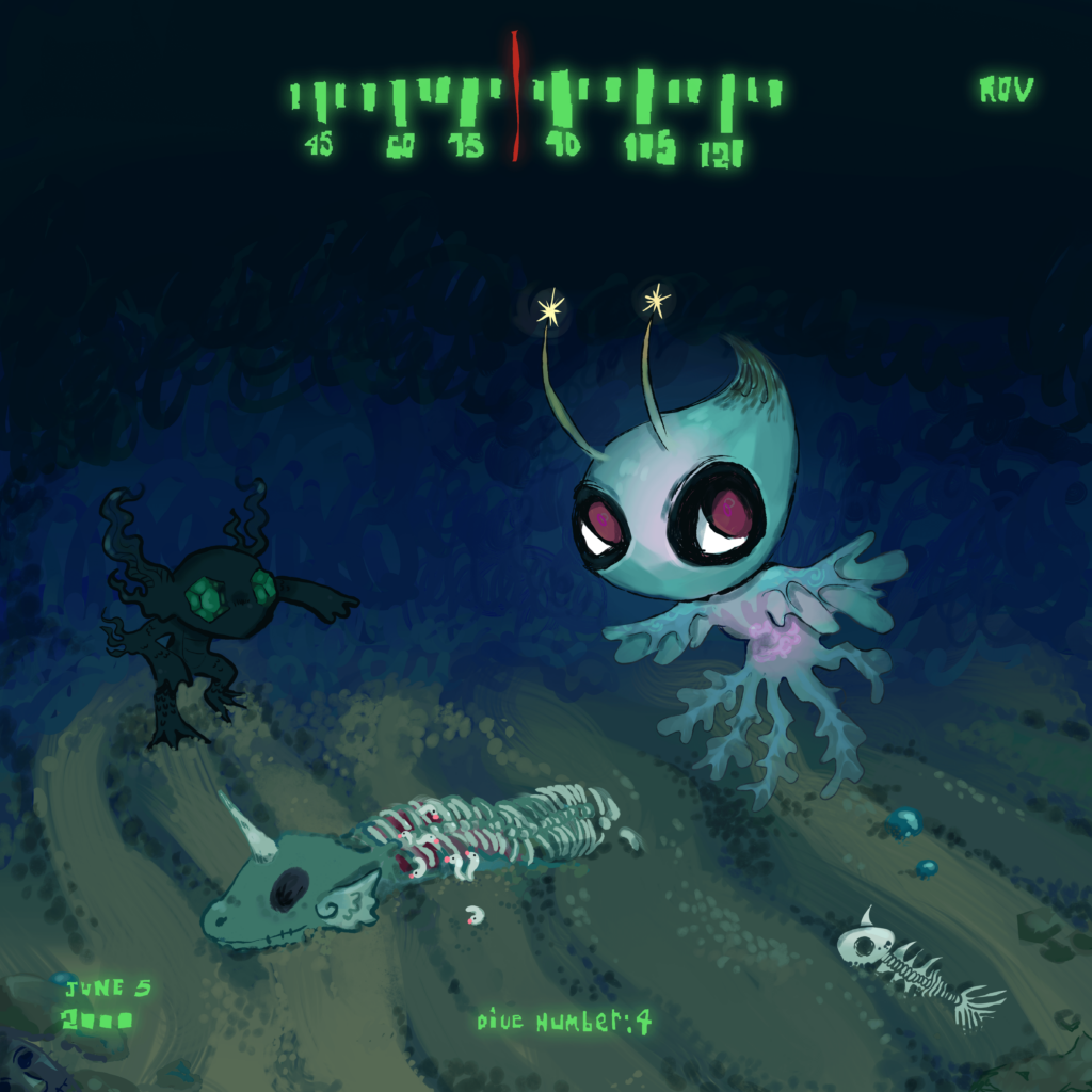reimagined some of my favorite pokemon as those eerily beautiful deep sea creatures you see on deep sea submarine cameras
