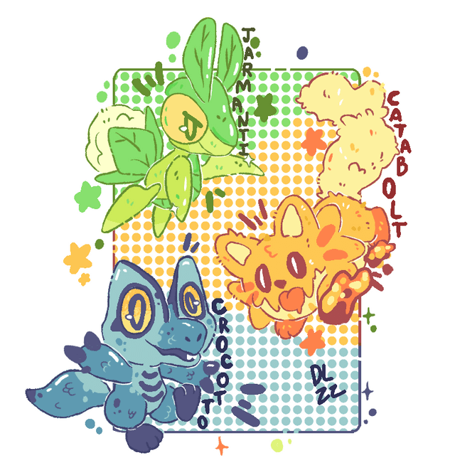 Cursedeye's starters [OC]