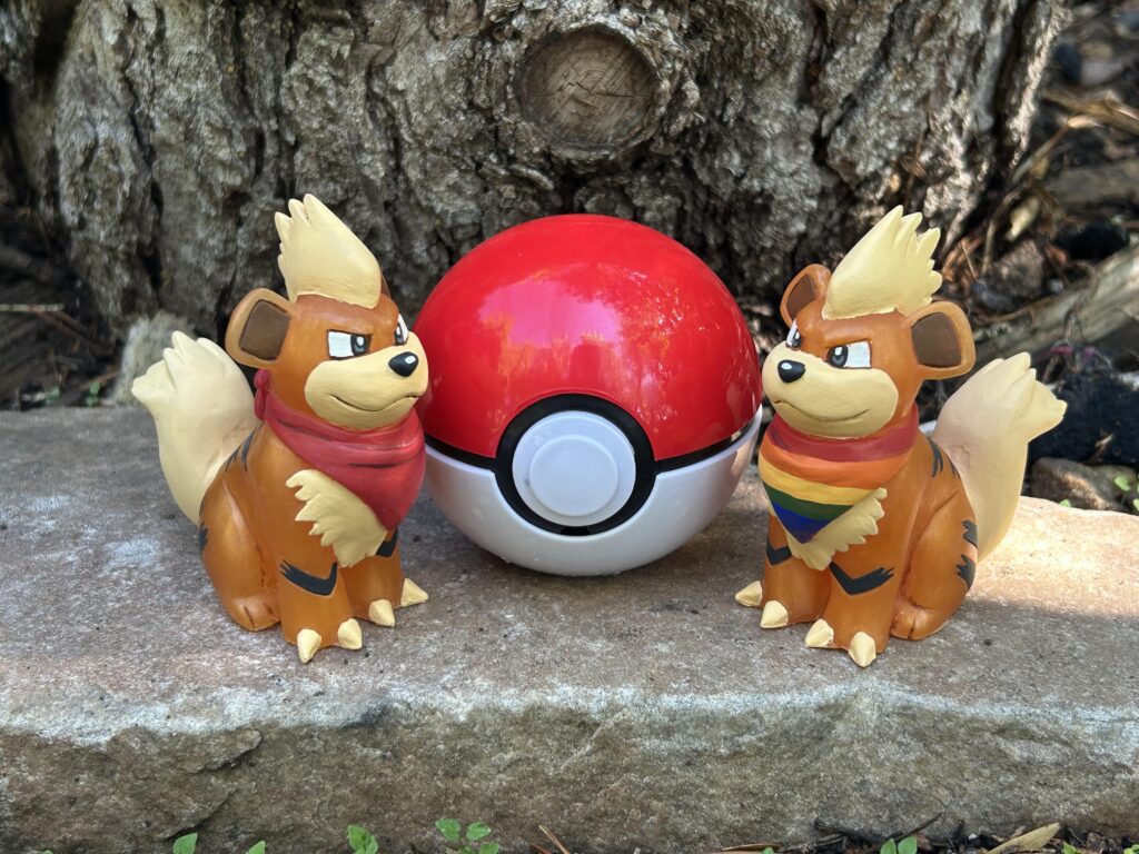 I Made Resin Growlithe Figures