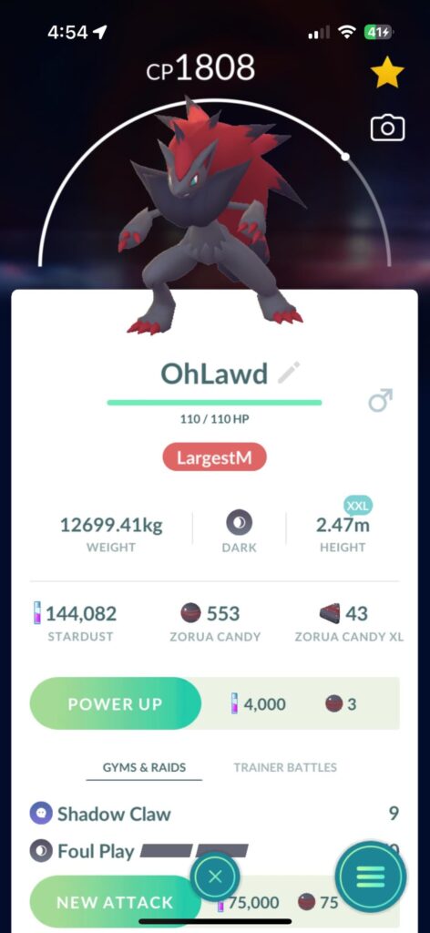 What is your heaviest Pokémon?