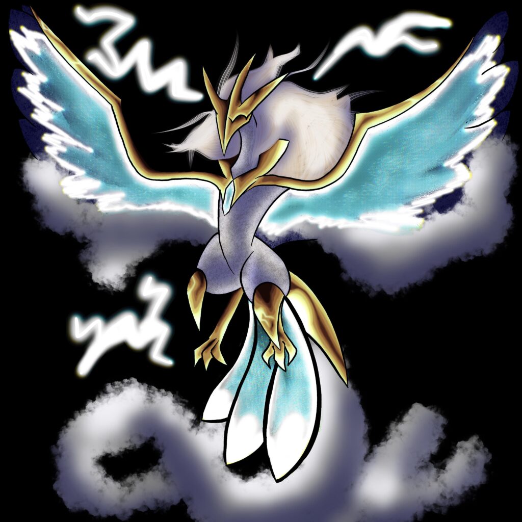 Did a full render of one of my fakemon: Zeusavian
