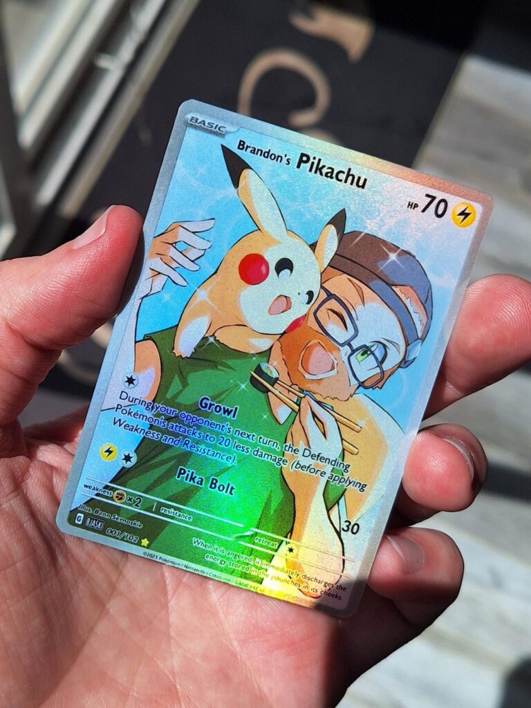 A custom card I made recently! (Swipe to see the artwork!)