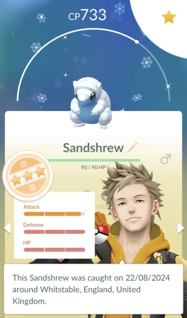 Just got this Shiny from a Gym boss, what are the odds of it not only being a Shiny but also being almost max IV? gotta be low but not sure how low