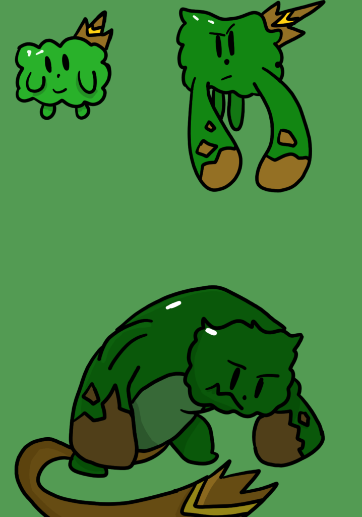 Never made a fakemon before, but here are some bushy boys