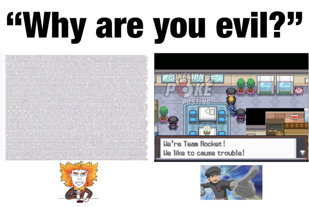 I respect the relative simplicity of the PokéMafia. (OC)