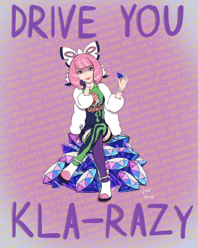 I drew this for the end of Klara's debut in Pokemon Masters