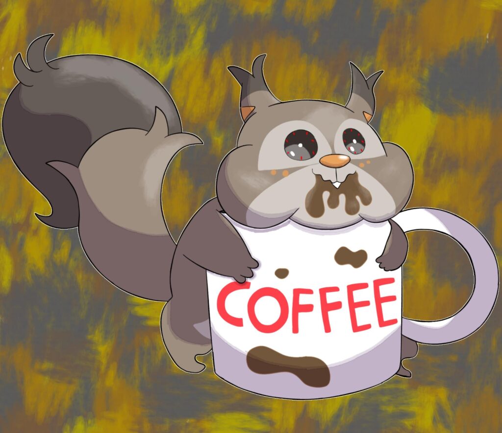 Skwovet addicted to coffeine (hoodwinked)