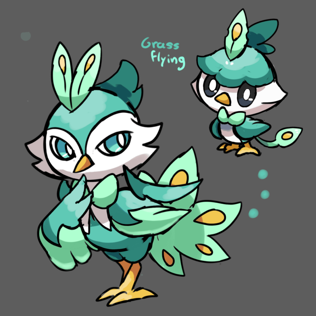 My starters and the evolutions:)