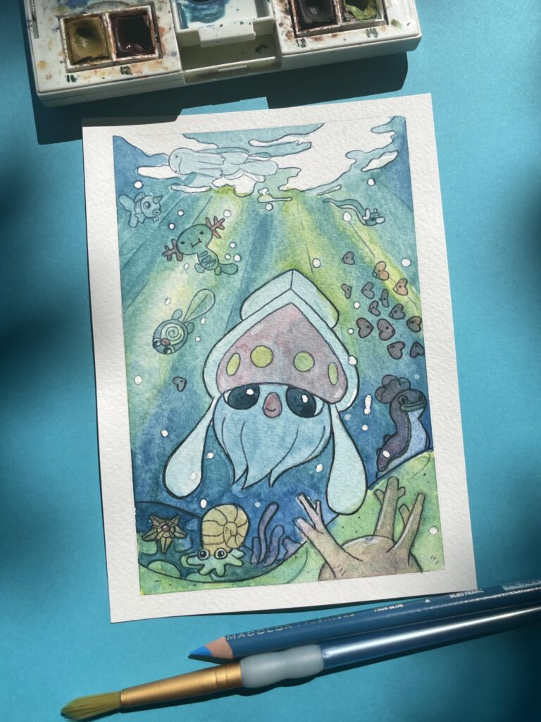 Inkay is the best squid pokemon imo (oc)