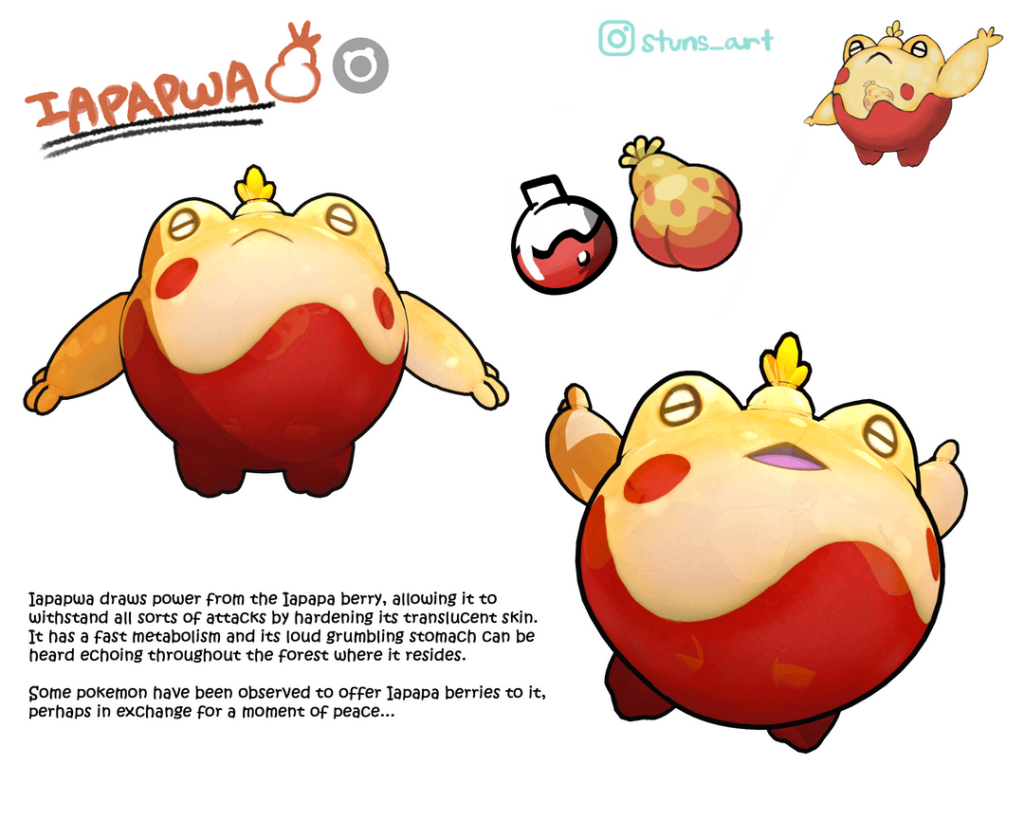 Meet Iapapwa, the Potbelly frog Pokemon! First 3D Render on here :D