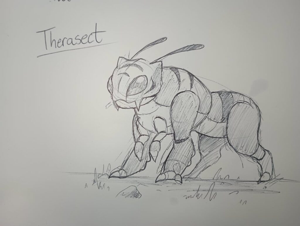 Therasect - The Tiger Beetle Fakemon