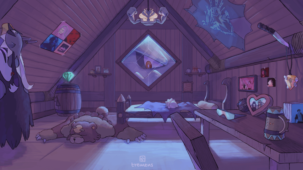 [OC] rustic room, how would your room look like in the pokémon world?