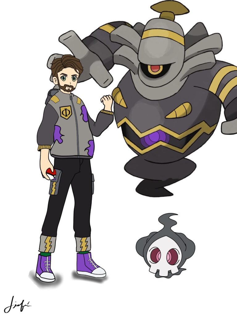 [OC] Made this artwork for a very special person. Dusknoir is his fave