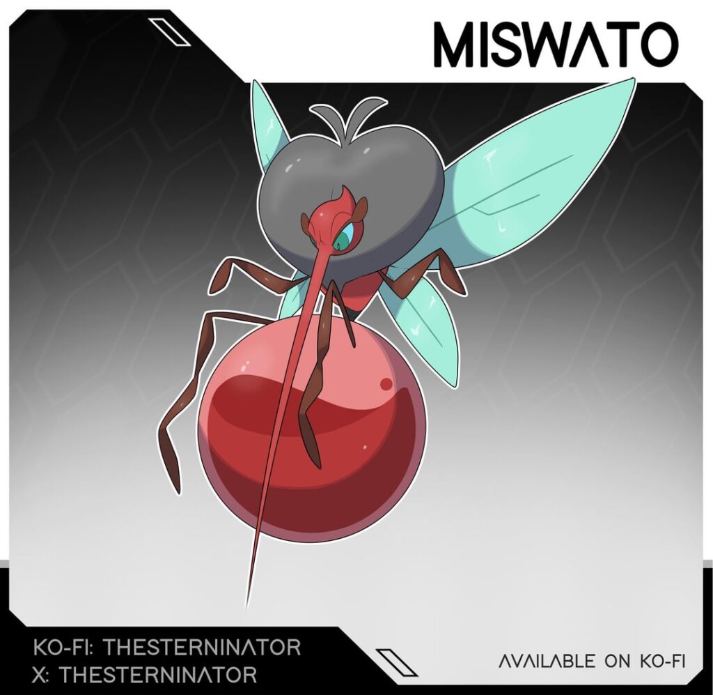 Miswato! Made this one for the Ko-fi shop but I’m very happy with how it turned out