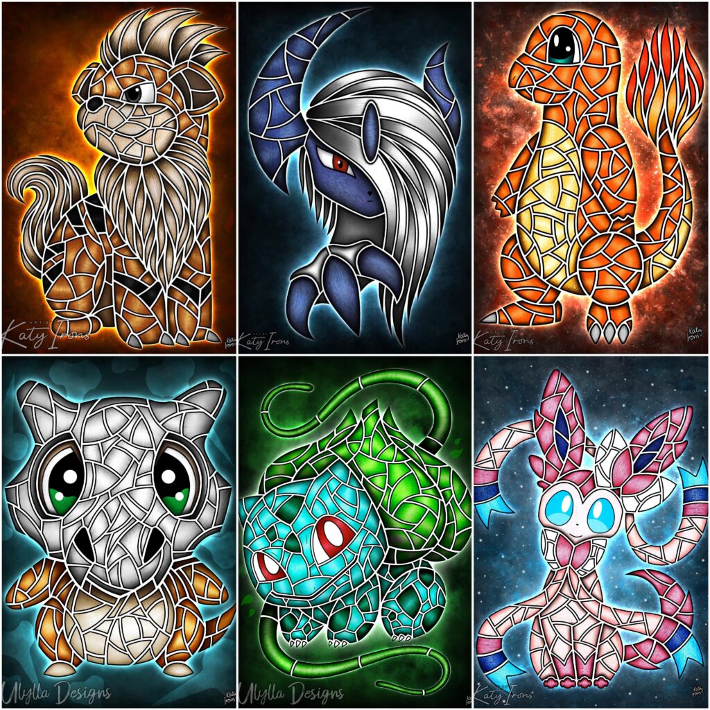 [OC] Pokémon art done by me!