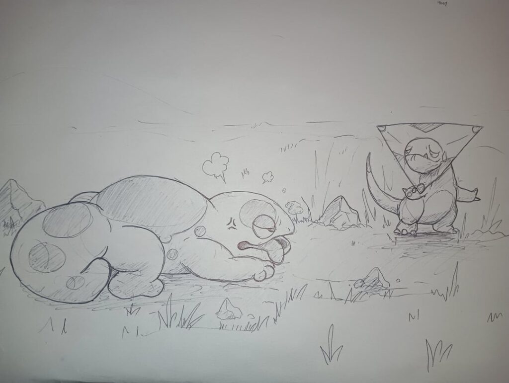 Tritox vs Dribile (version exclusive lizard mons)