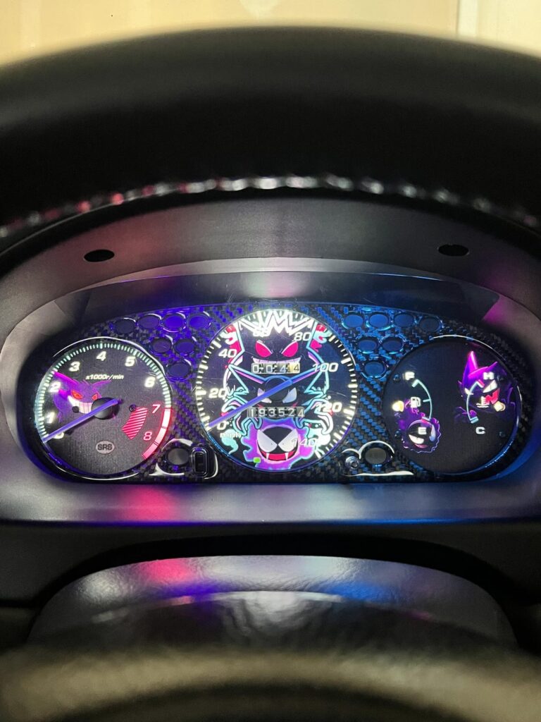 Custom made instrument cluster featuring the OG ghost trio!!