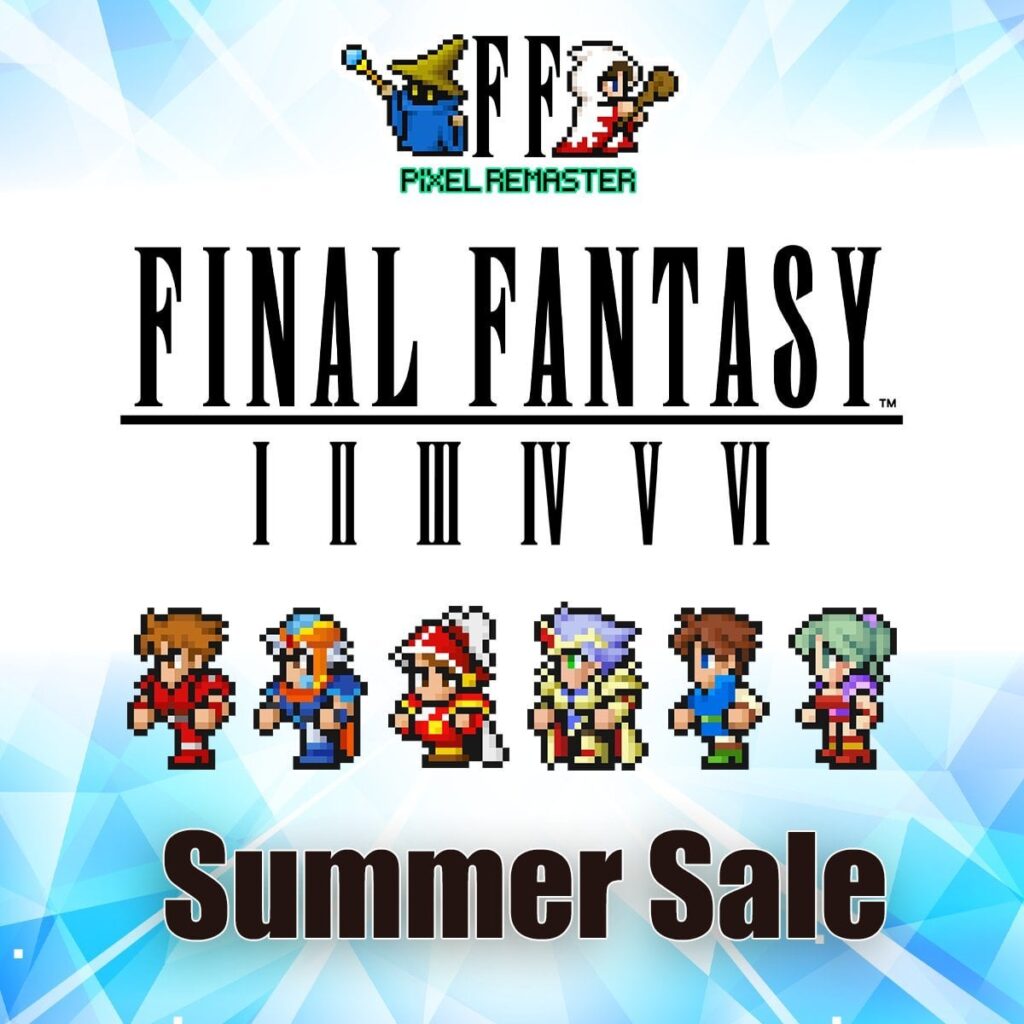 The Final Fantasy Pixel Remaster series is discounted for a limited time. Enjoy six iconic adventures for less on PlayStation 4, Nintendo Switch, Steam, and mobile.