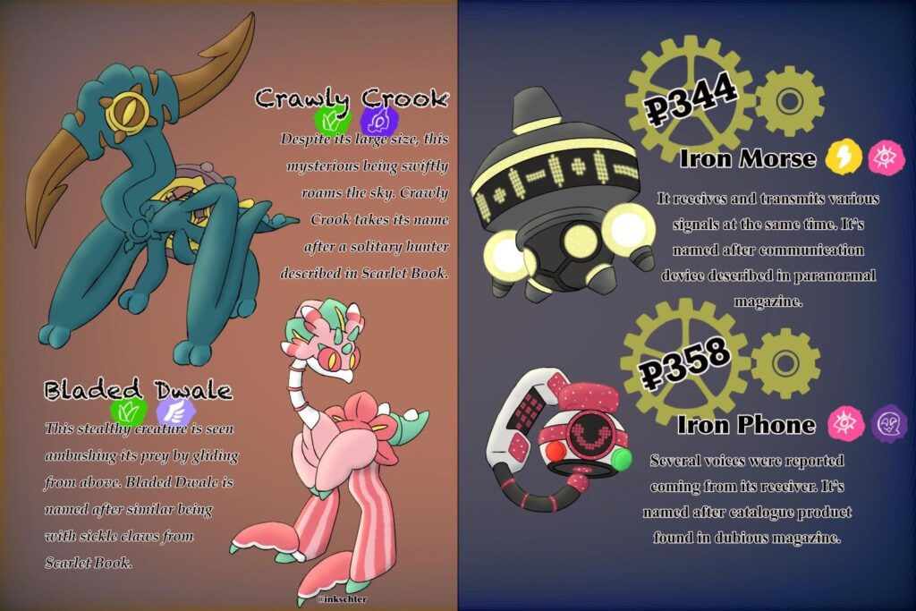 Just a bunch of Paradox Fakemon I’ve made