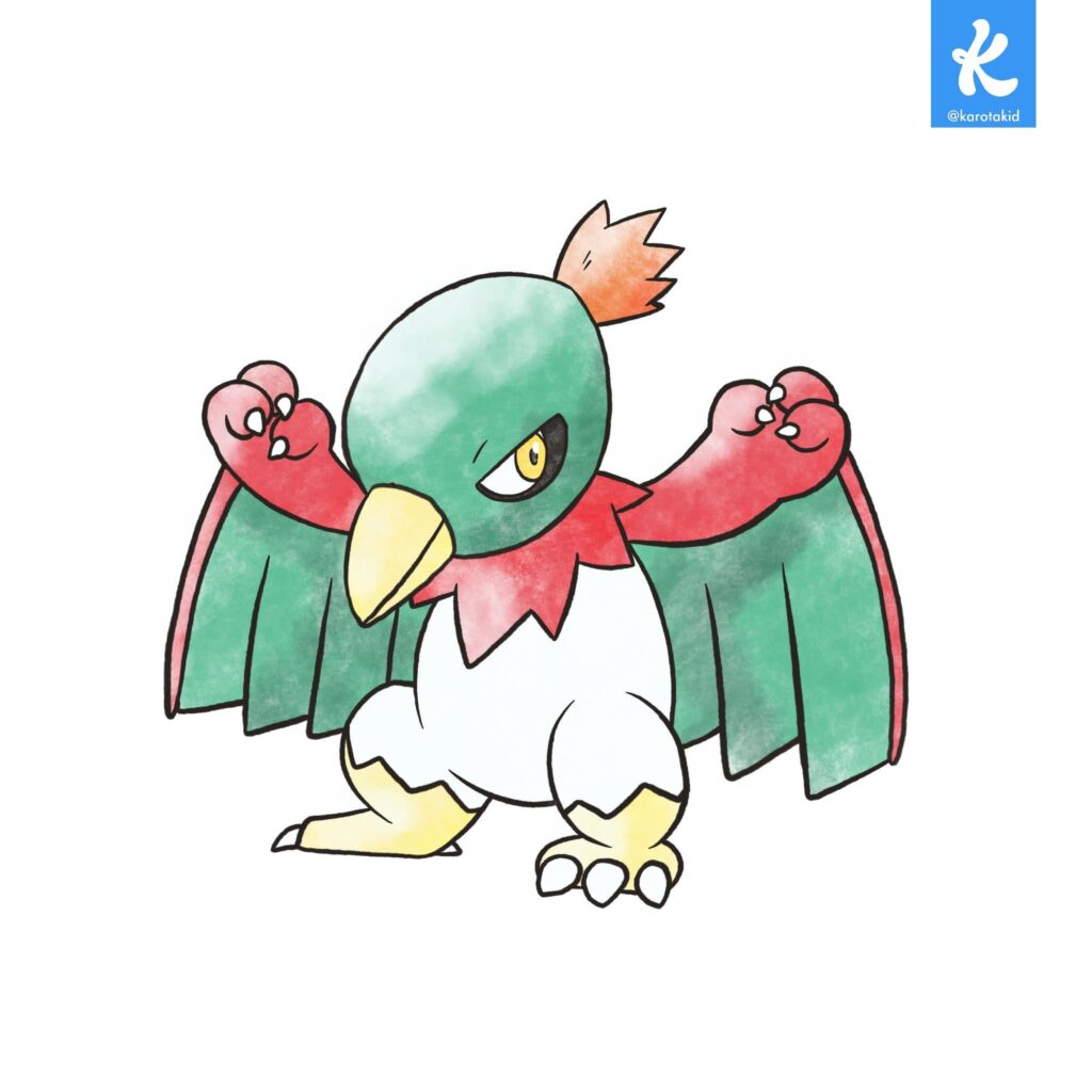 HAWLUCHA - RETROMON Gen I style