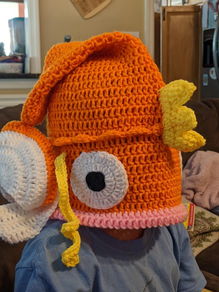 I made my son a Magikarp hat.  (oc)