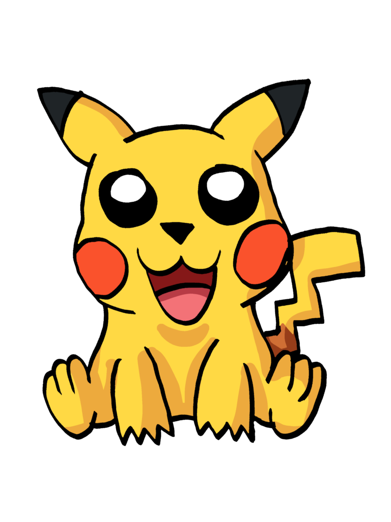 [OC] My simple drawing of Pikachu
