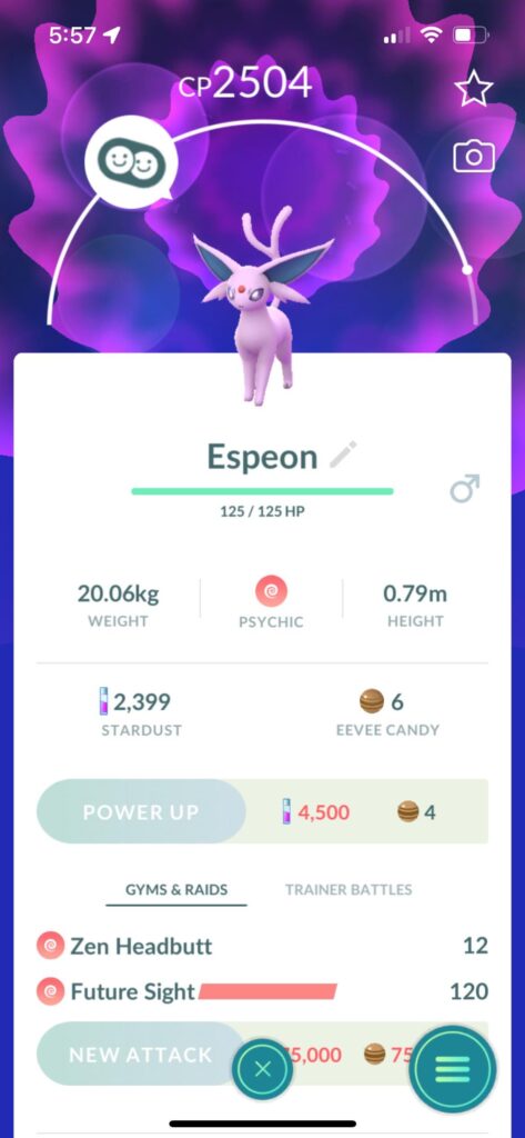 Finally got Espeon! Felt like it took forever.