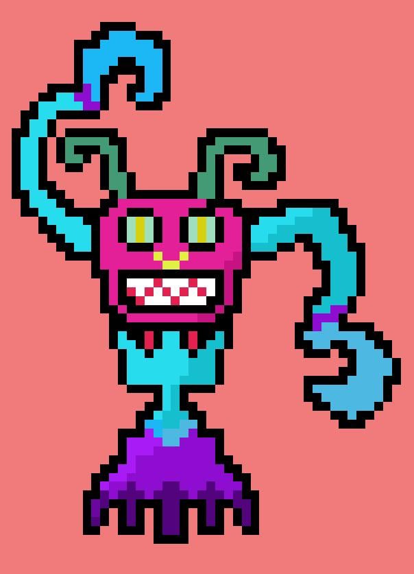 My first time drawing with pixel art